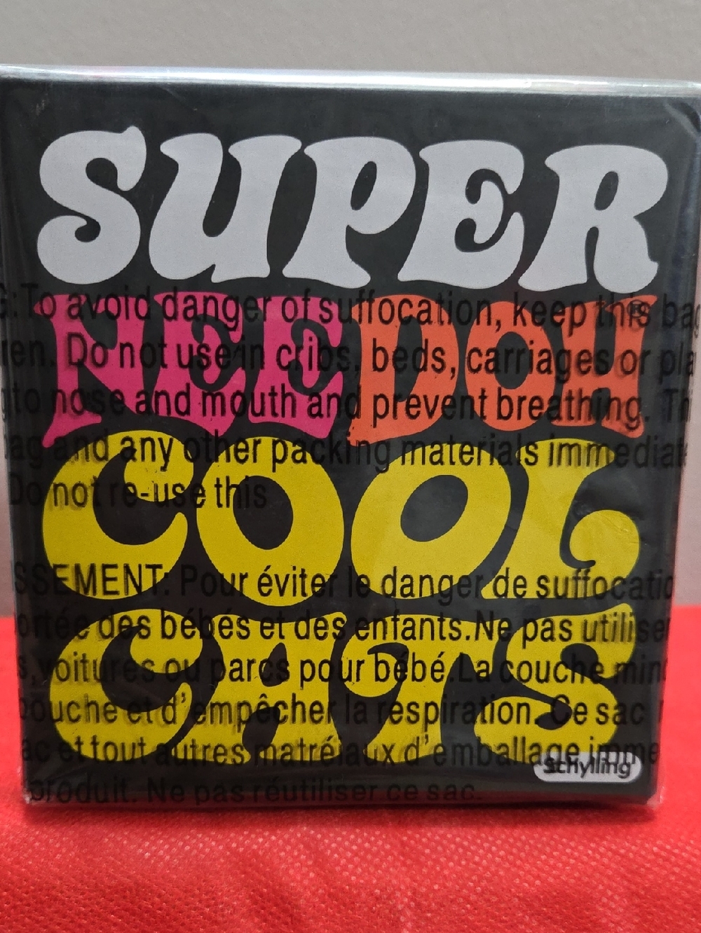 Schylling Super Retro Cool Wall Art - Black, Pink, Orange, Yellow